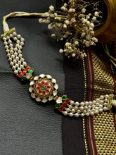 Load image into Gallery viewer, One of a kind silver kundan choker
