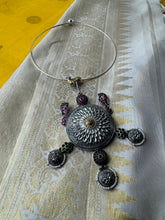 Load image into Gallery viewer, One of a kind contemporary silver necklace
