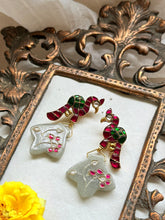 Load image into Gallery viewer, One of a kind inlay work earrings 11
