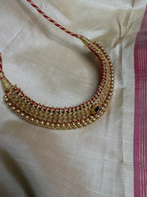 Load image into Gallery viewer, Gold Tone kundan work neckpiece
