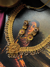 Load image into Gallery viewer, Statement vintage style goddess Laksmi necklace
