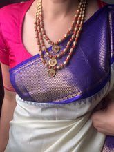 Load image into Gallery viewer, Statement multilayer coral dolki necklace
