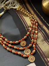 Load image into Gallery viewer, Statement multilayer coral dolki necklace
