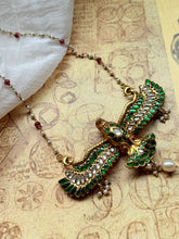 Load image into Gallery viewer, One of a kind statement pannchi pendant necklace
