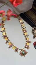 Load image into Gallery viewer, Statement vintage style kasu mala pendant necklace
