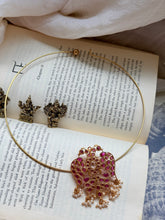 Load image into Gallery viewer, Gandaberunda statement pendant in silver 925 and gold polish
