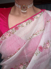 Load image into Gallery viewer, One of a kind silver pearl &amp; kundan choker
