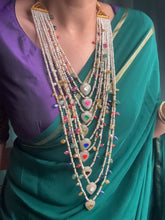 Load image into Gallery viewer, Statement Multilayer Navarathna  Necklace

