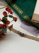 Load image into Gallery viewer, One of a kind silver kundan pearl choker
