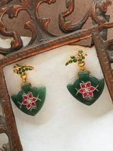 Load image into Gallery viewer, One of a kind inlay work earrings 12
