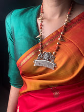 Load image into Gallery viewer, Statement coral comb bird necklace
