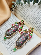 Load image into Gallery viewer, Statement Inlay work earrings 1
