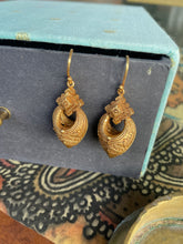Load image into Gallery viewer, Vintage inspired (925 silver) earrings in gold polish-4
