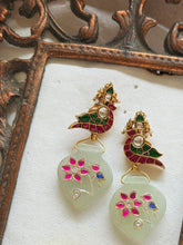 Load image into Gallery viewer, One of a kind inlay work earrings 10
