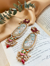 Load image into Gallery viewer, Statement Inlay work earrings 4
