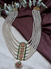 Load image into Gallery viewer, Multilayered Festive Pearl Necklace
