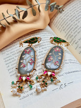 Load image into Gallery viewer, Statement Inlay work earrings 2
