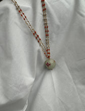 Load image into Gallery viewer, Dainty Inlay work neckpiece in natural aventurine and gemstones
