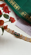 Load image into Gallery viewer, One of a kind silver kundan pearl choker
