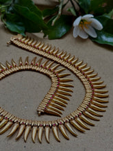 Load image into Gallery viewer, Traditional South Indian malligai (jasmine buds) neckpiece inspired by an old gold necklace set
