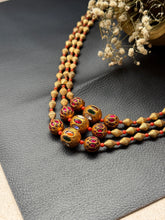 Load image into Gallery viewer, Statement multilayer coral dolki necklace
