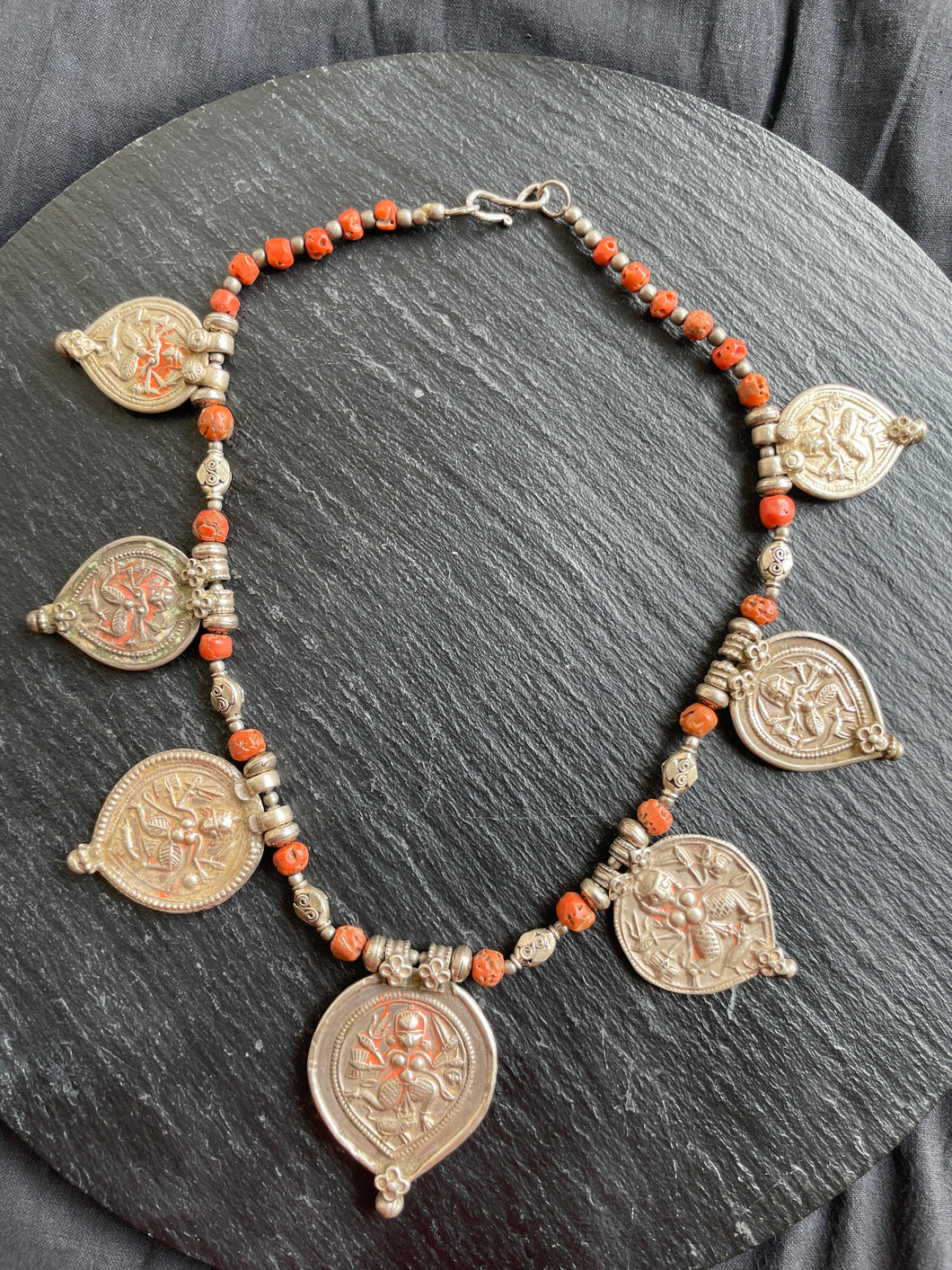 One of a kind vintage amulet necklace