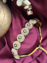 Load image into Gallery viewer, Gajra Pearl choker in silver &amp; pearls
