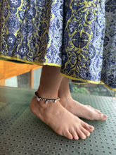 Load image into Gallery viewer, Black thread silver anklets-Balinese
