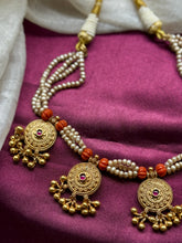 Load image into Gallery viewer, One of a kind silver coral choker
