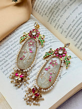 Load image into Gallery viewer, Statement Inlay work earrings 3
