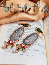 Load image into Gallery viewer, Statement Inlay work earrings 2

