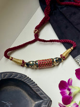 Load image into Gallery viewer, Meenakari Kundan choker with thread work
