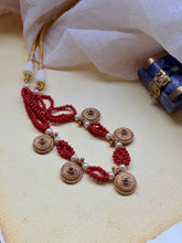 Load image into Gallery viewer, One of a kind silver coral choker
