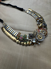 Load image into Gallery viewer, 92.5 gold polish statement necklace
