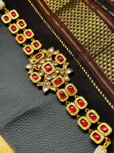 Load image into Gallery viewer, One of a kind statement silver kundan choker
