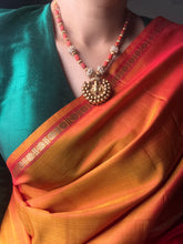 Load image into Gallery viewer, Statement vintage nagaru &amp; coral necklace
