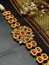 Load image into Gallery viewer, One of a kind statement silver kundan choker
