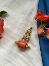 Load image into Gallery viewer, Gold polished, vintage style pendant in silver 925
