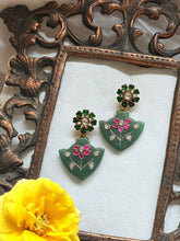 Load image into Gallery viewer, One of a kind inlay work earrings 8
