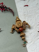 Load image into Gallery viewer, Gold polished, vintage style pendant in silver 925
