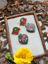 Load image into Gallery viewer, One of a kind inlay work earrings 6
