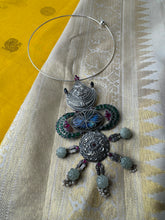 Load image into Gallery viewer, One of a kind contemporary silver necklace
