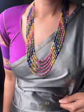 Load image into Gallery viewer, Multilayered multisapphire necklace
