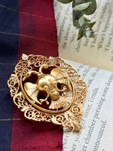 Load image into Gallery viewer, Statement vintage 925gold polish gandaberunda brooch
