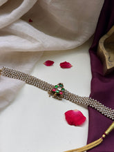 Load image into Gallery viewer, Kundan and pearl choker in silver 925
