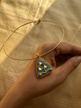 Load image into Gallery viewer, Dainty Inlay work neckpiece with hasli
