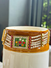 Load image into Gallery viewer, One of a kind statement silver kundan choker
