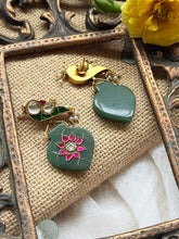 Load image into Gallery viewer, One of a kind inlay work earrings 4
