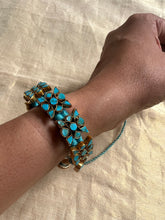 Load image into Gallery viewer, Turquoise and silver 925 bracelet( Poochi)
