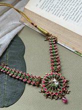 Load image into Gallery viewer, One of a kind kundan necklace in silver 925
